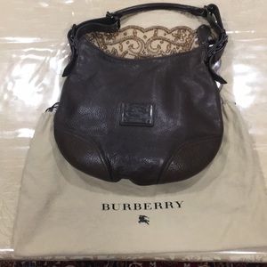 Burberry brown leather hobo bag - lightly used
